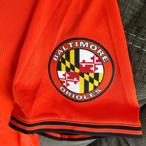 Nike Authentic Baltimore Orioles MLB Baseball Orange Jersey Men’s Sz: XL - Picture 5 of 7